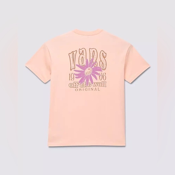 Vans Flower Balance Oversized Tee. Size: XS Color: Tropical Peach - Picture 1 of 8